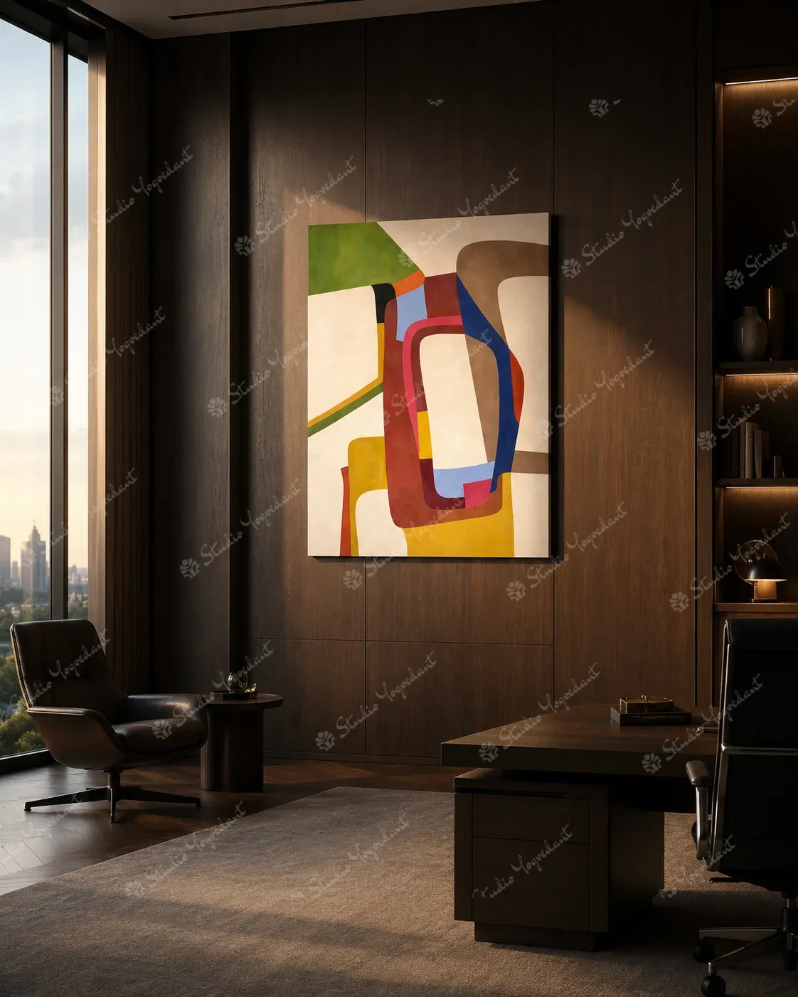 Modern Abstract Canvas Study - Image 8