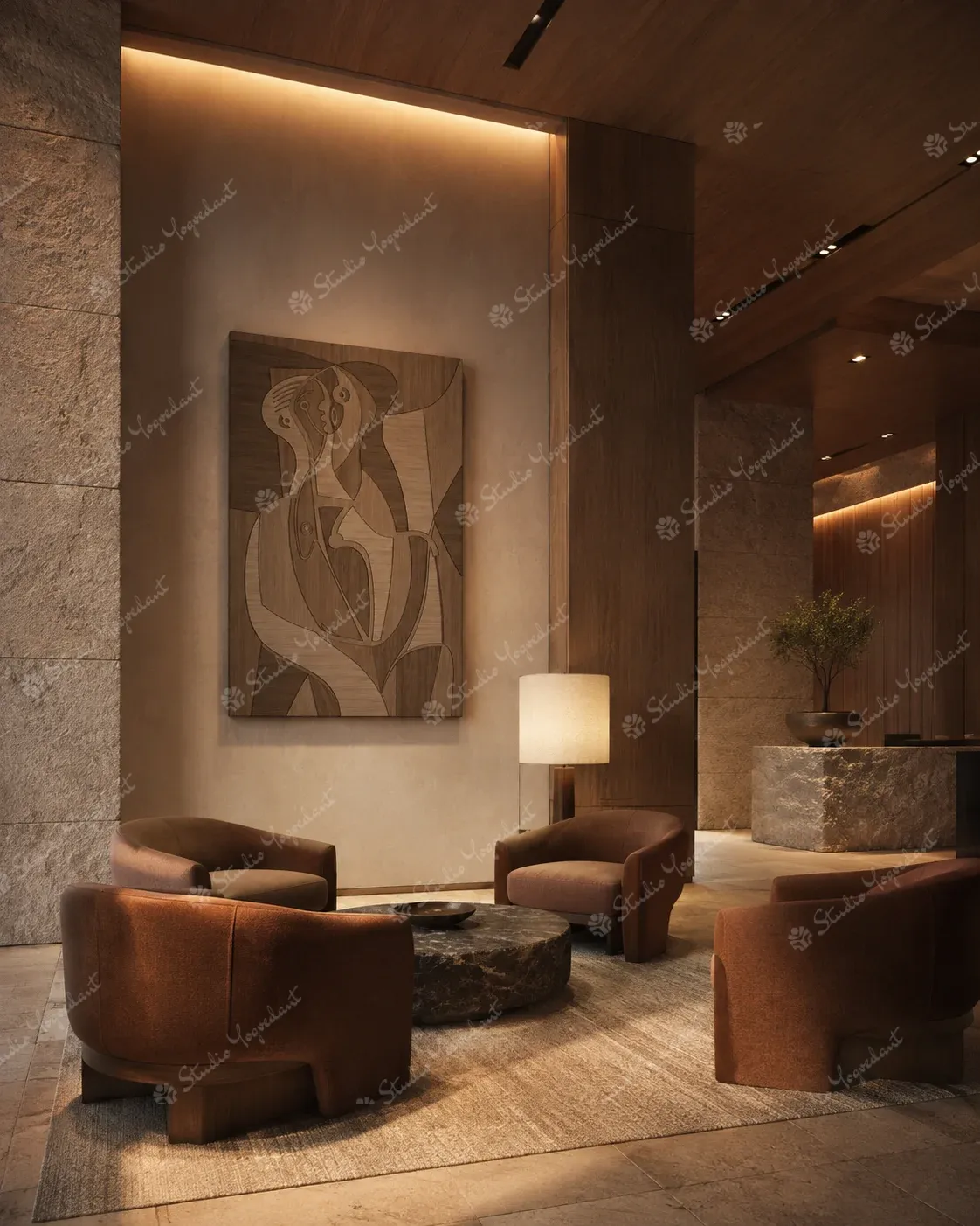 Contemporary Abstract Wall Painting - Image 8