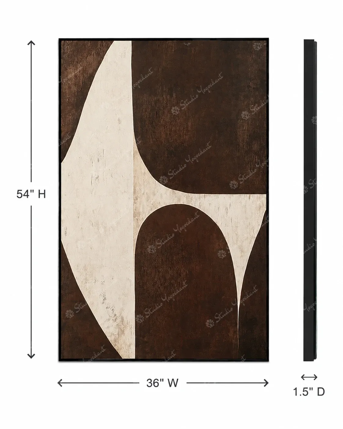 Layered Earth Abstract Painting - Image 5