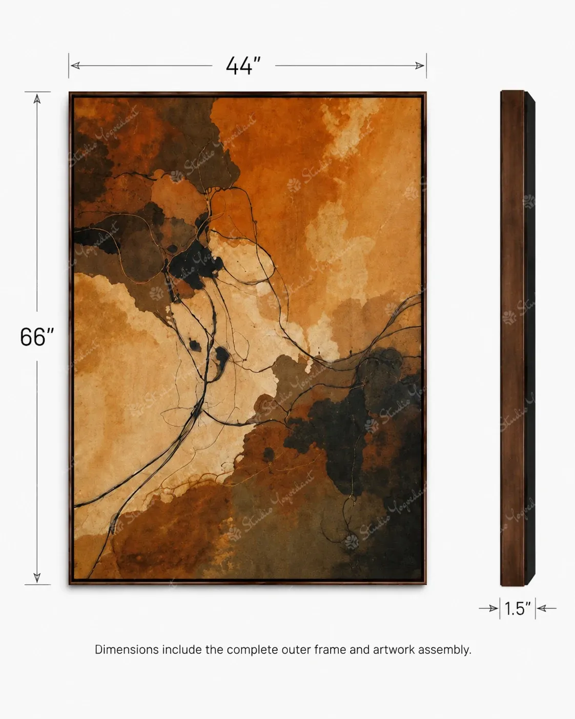 Textured Abstract Studio Painting - Image 5