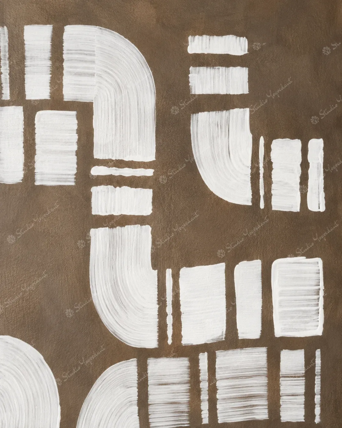 Gallery Neutral Abstract Painting - Image 2