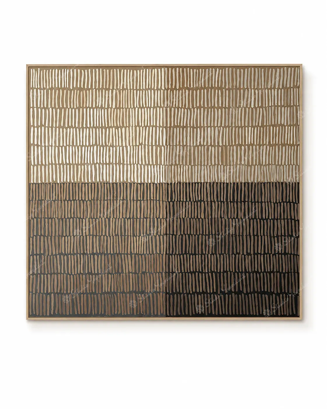Warm Abstract Interior Canvas Painting