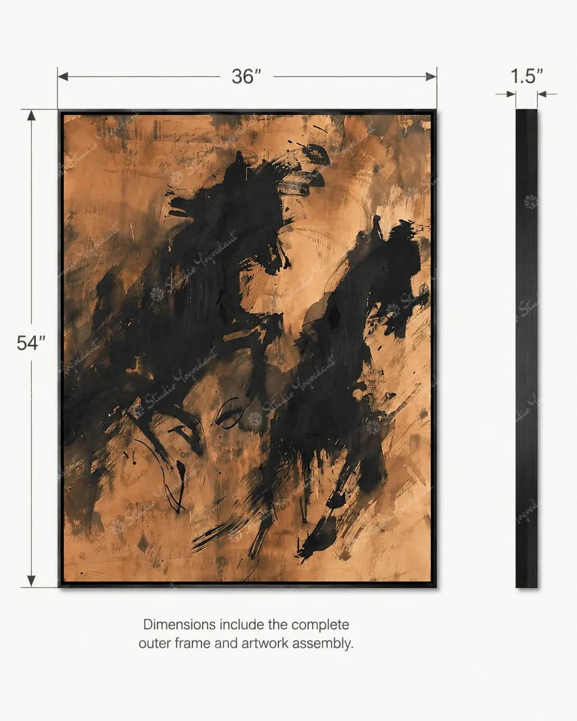 Soft Neutral Abstract Field Painting - Image 4