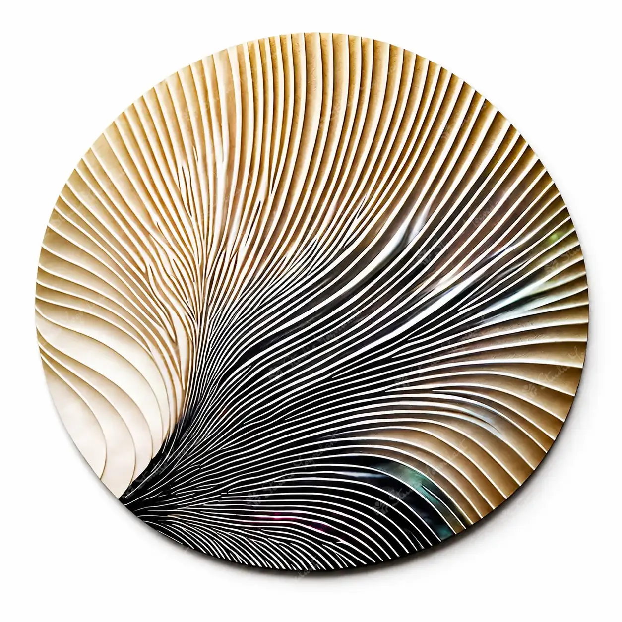 Fan Arc Circular Wall Relief