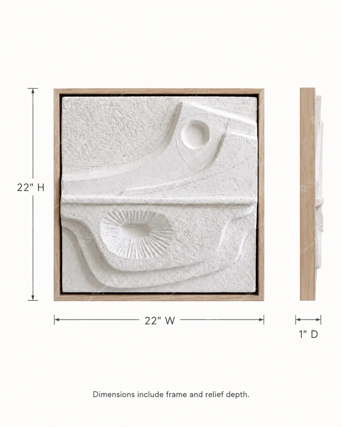 Small Abstract Relief Tile II - Image 5