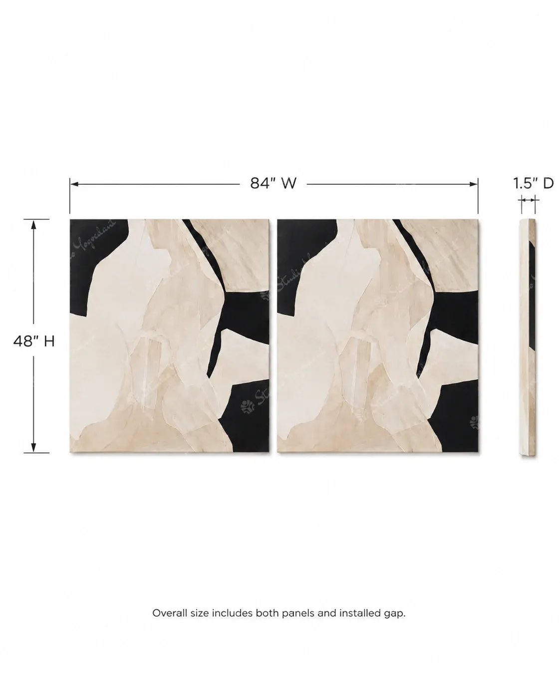 Large Statement Abstract Canvas - Image 4