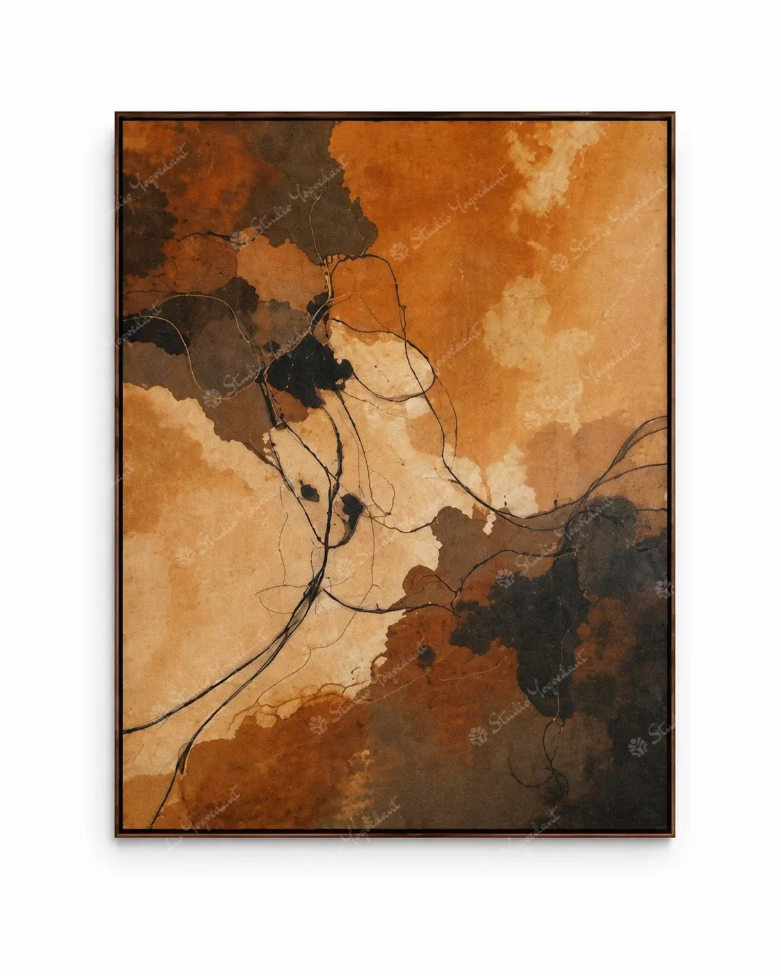 Textured Abstract Studio Painting