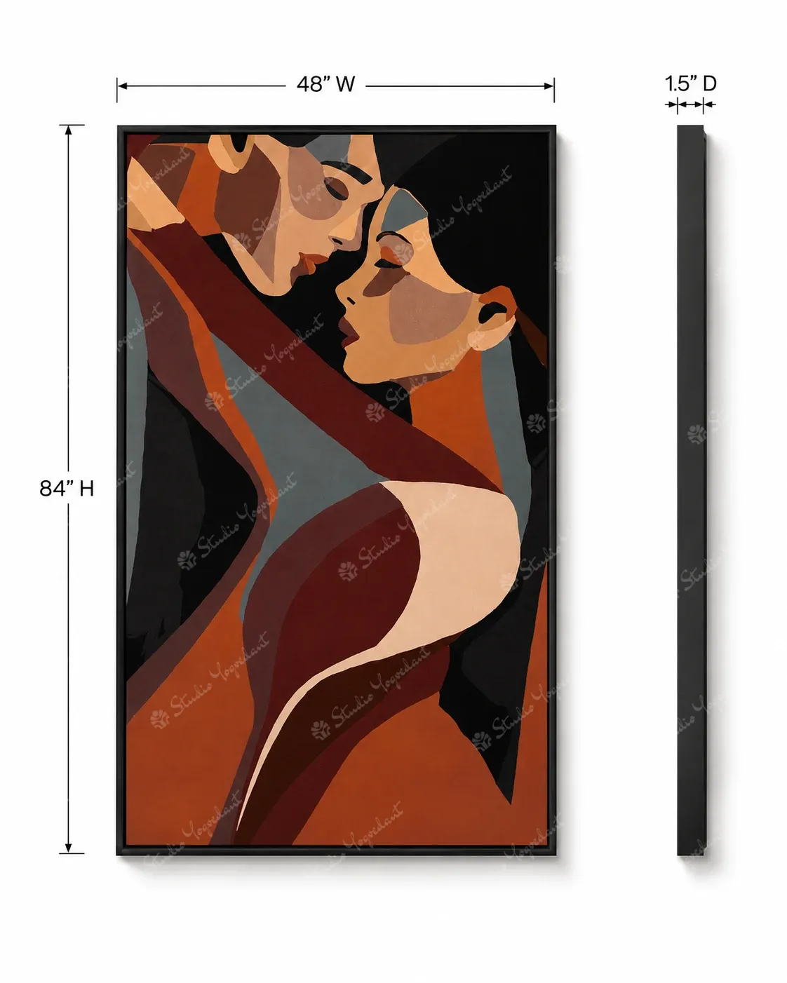 Large Neutral Abstract Canvas - Image 4