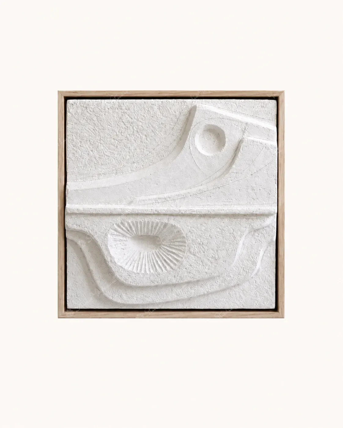 Small Abstract Relief Tile II