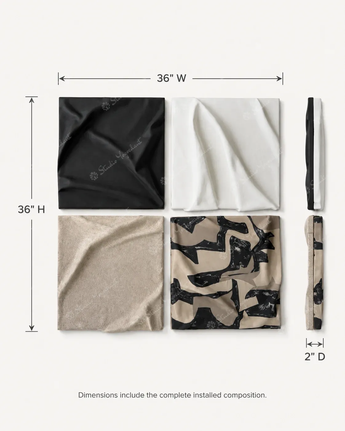 Monochrome Folded Tile Quadrant - Image 6
