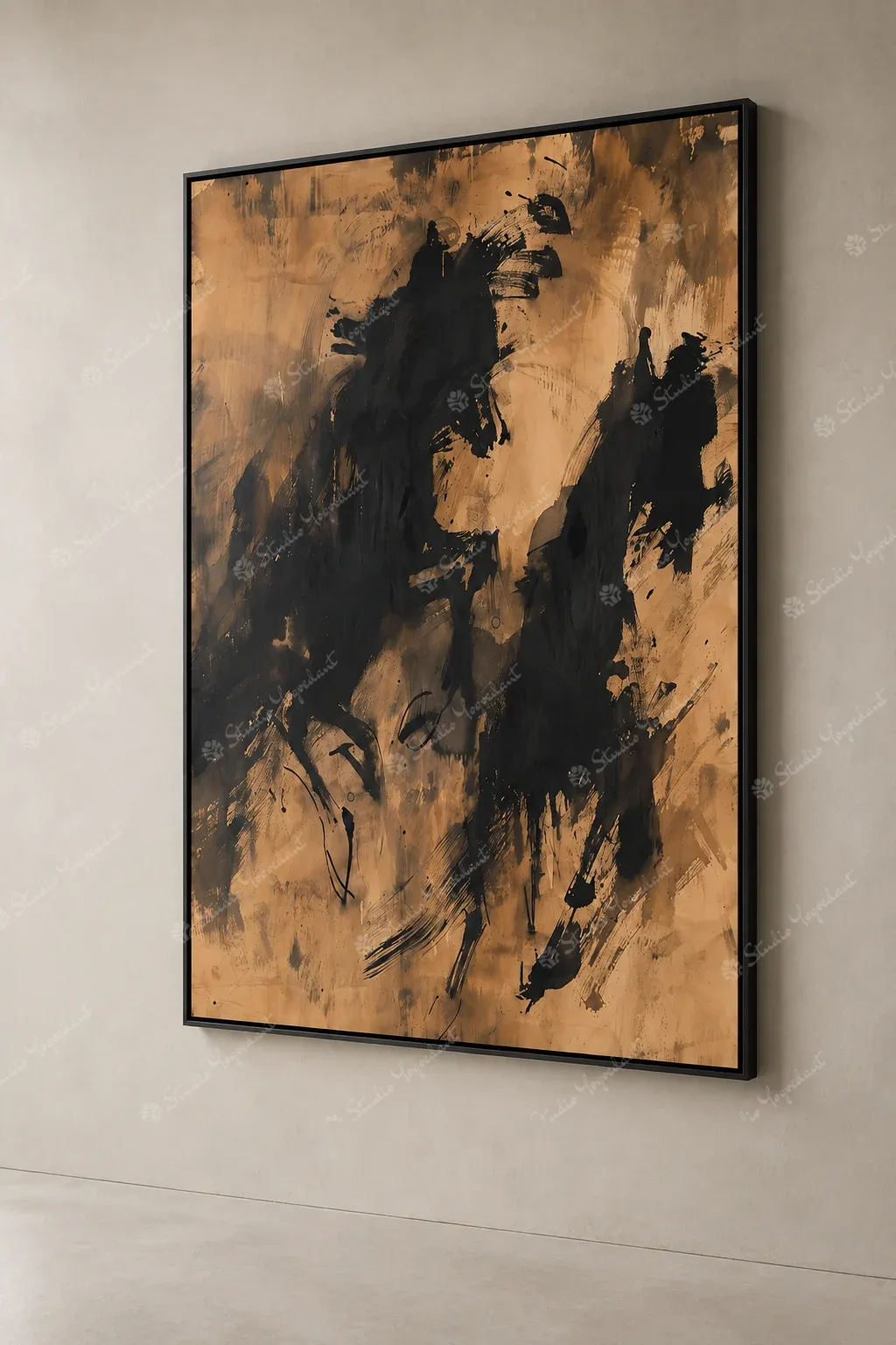 Soft Neutral Abstract Field Painting - Image 6
