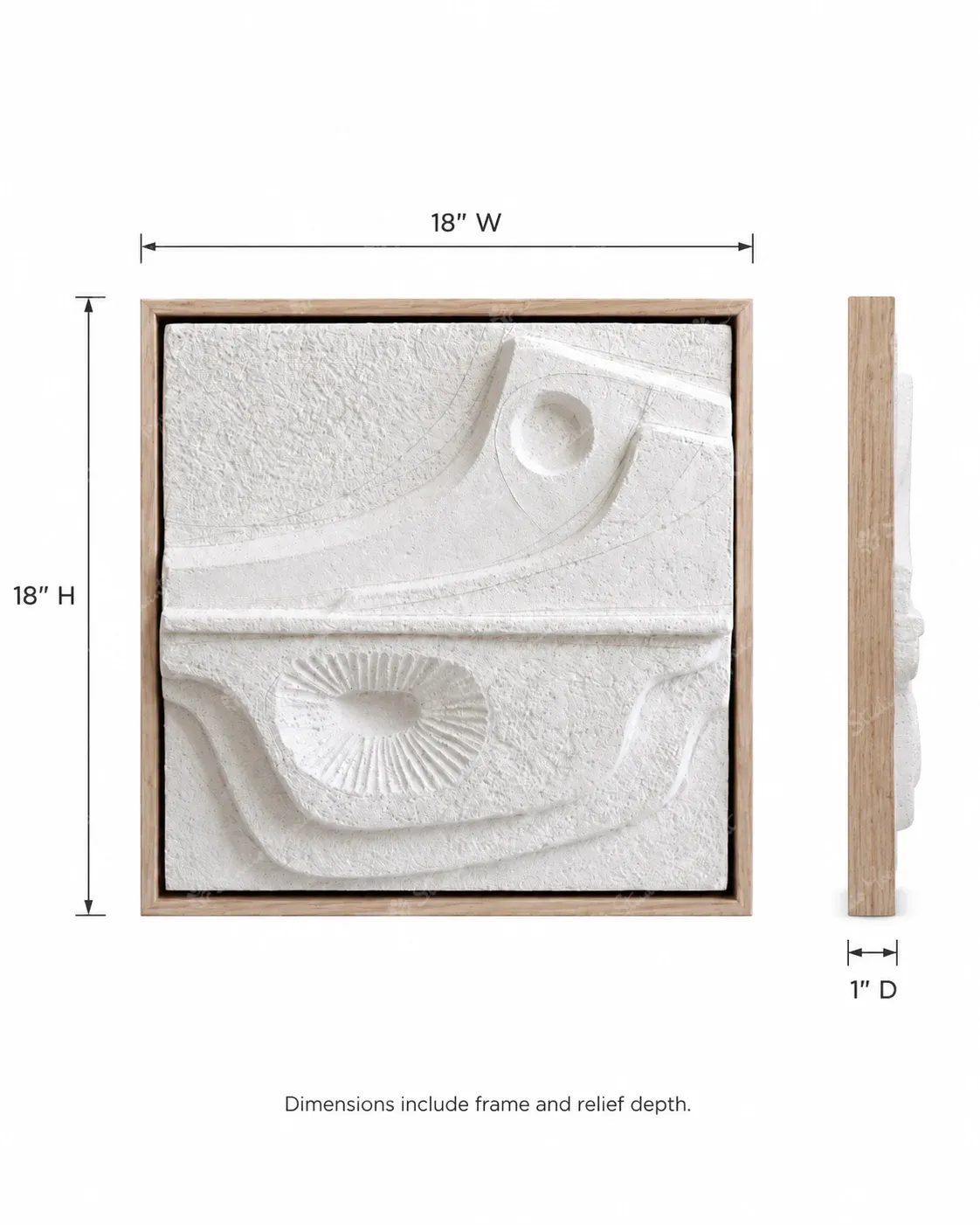 Small Abstract Relief Tile II - Image 6