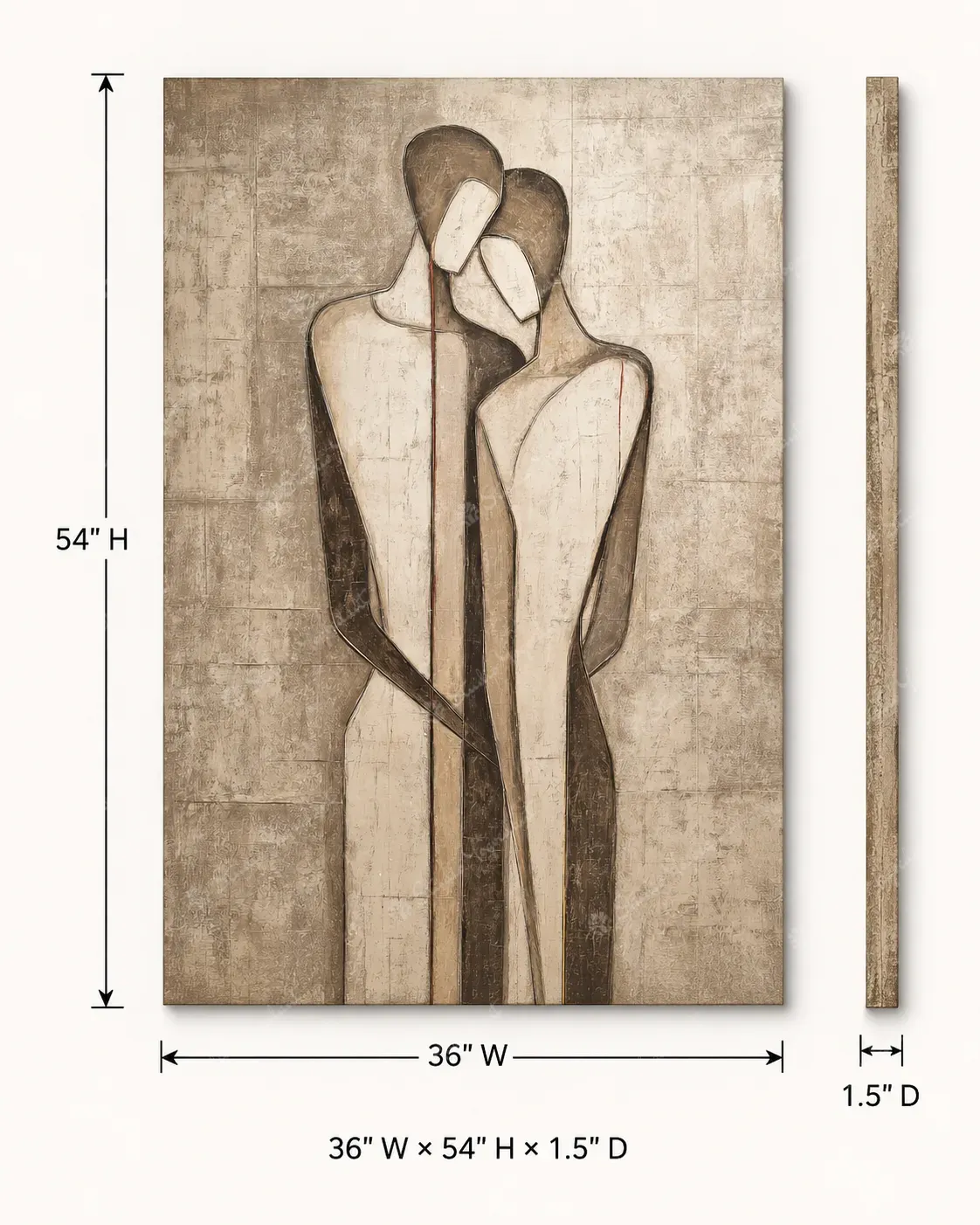 Modern Minimal Figurative Acrylic Art - Image 5