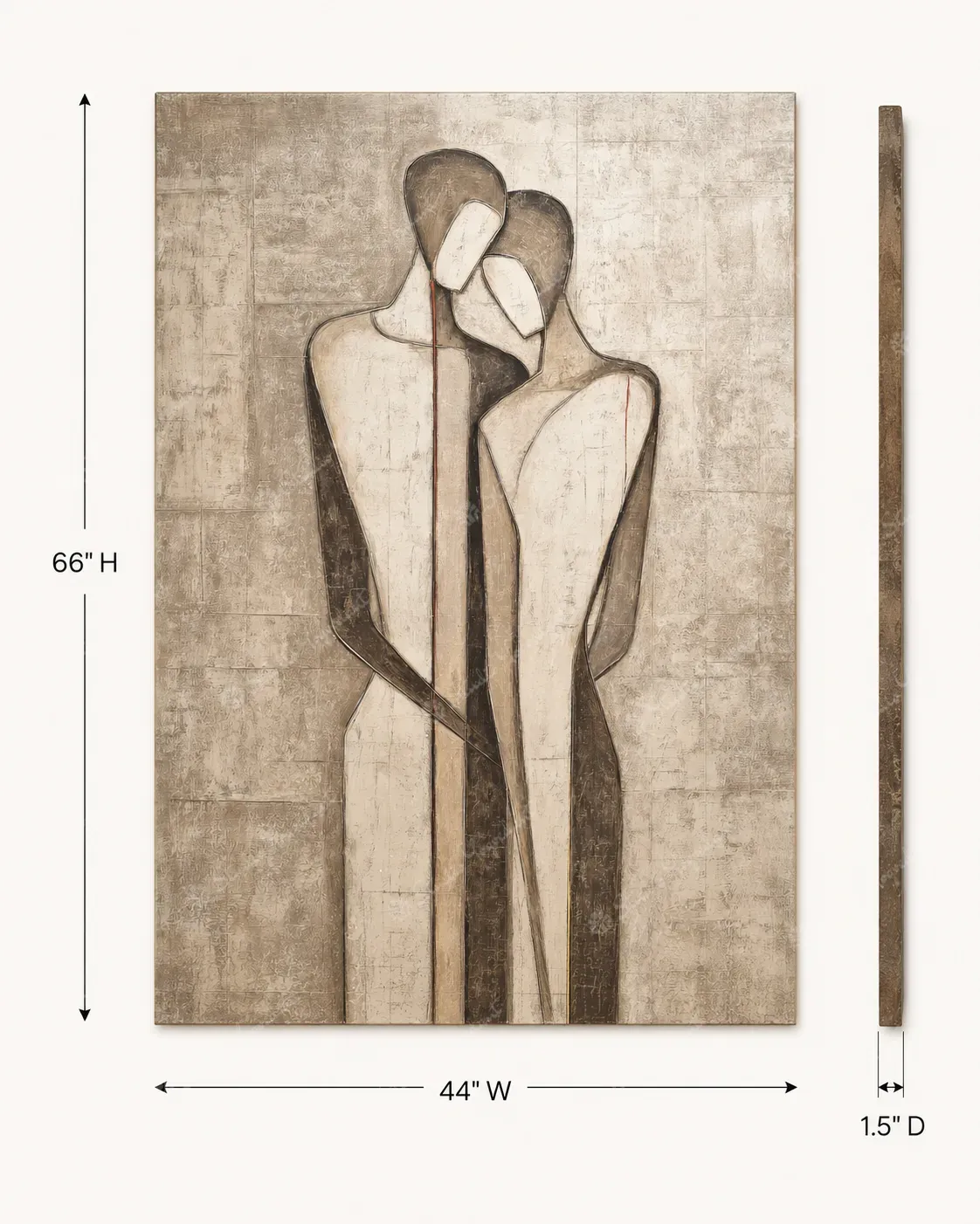 Modern Minimal Figurative Acrylic Art - Image 4