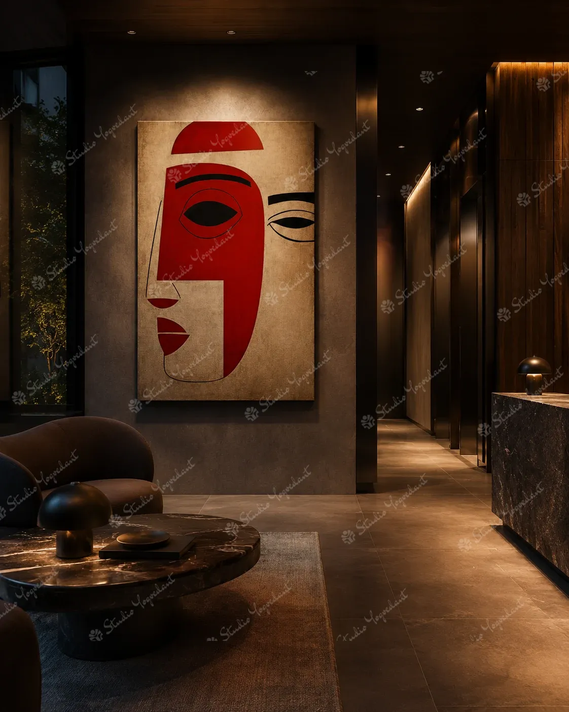 Figurative Abstract Acrylic Artwork - Image 8