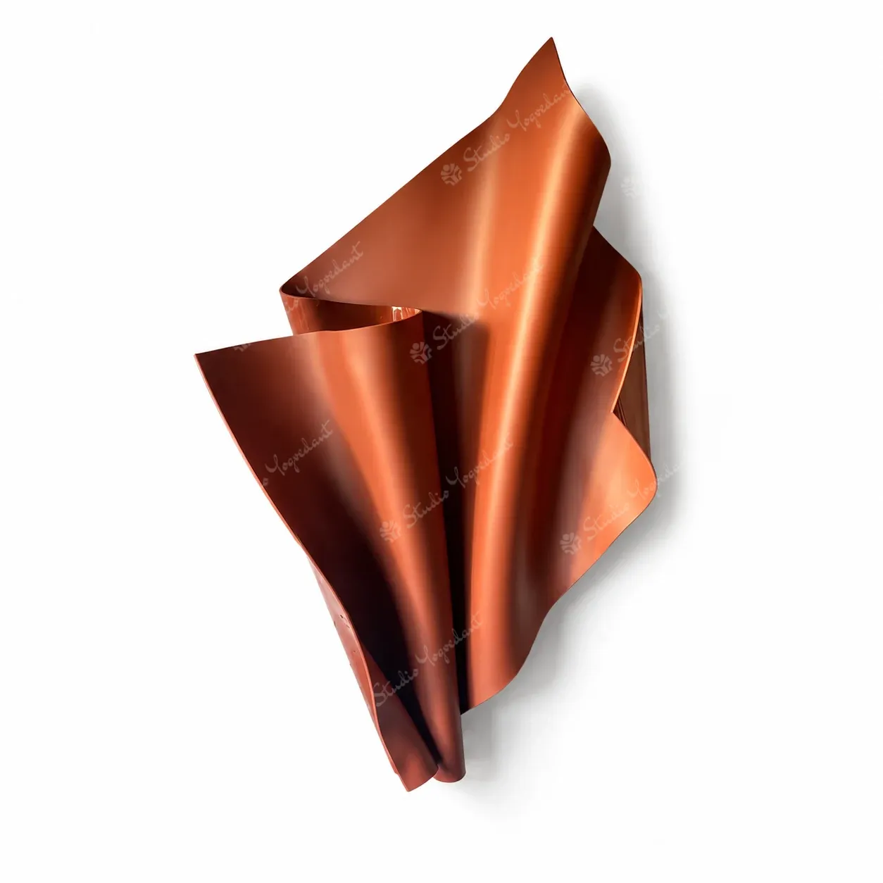 Copper Fold Wall Sculpture