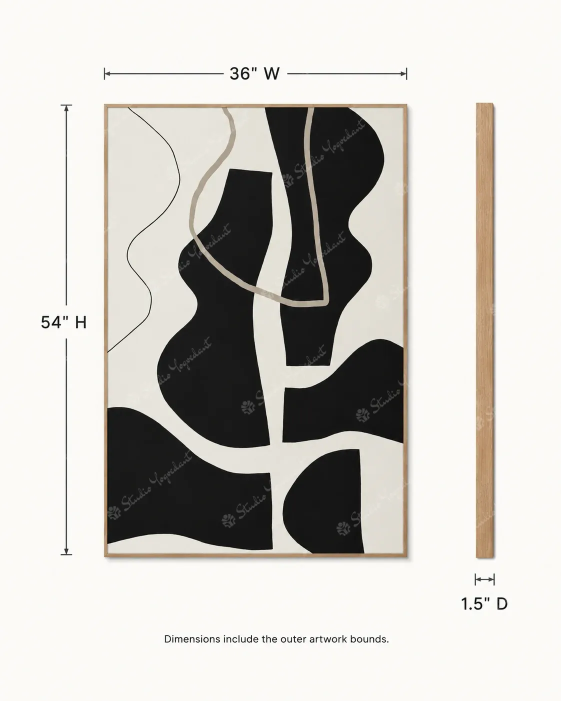 Abstract Shape Study Wall Art - Image 5
