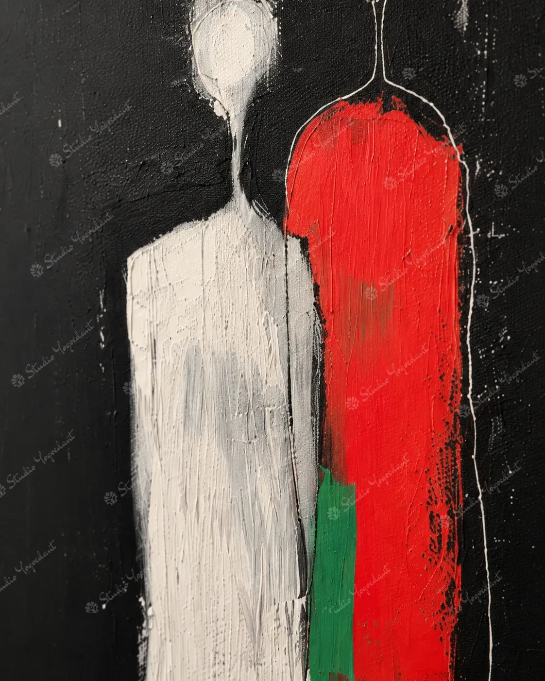 Abstract Human Forms Painting - Image 2