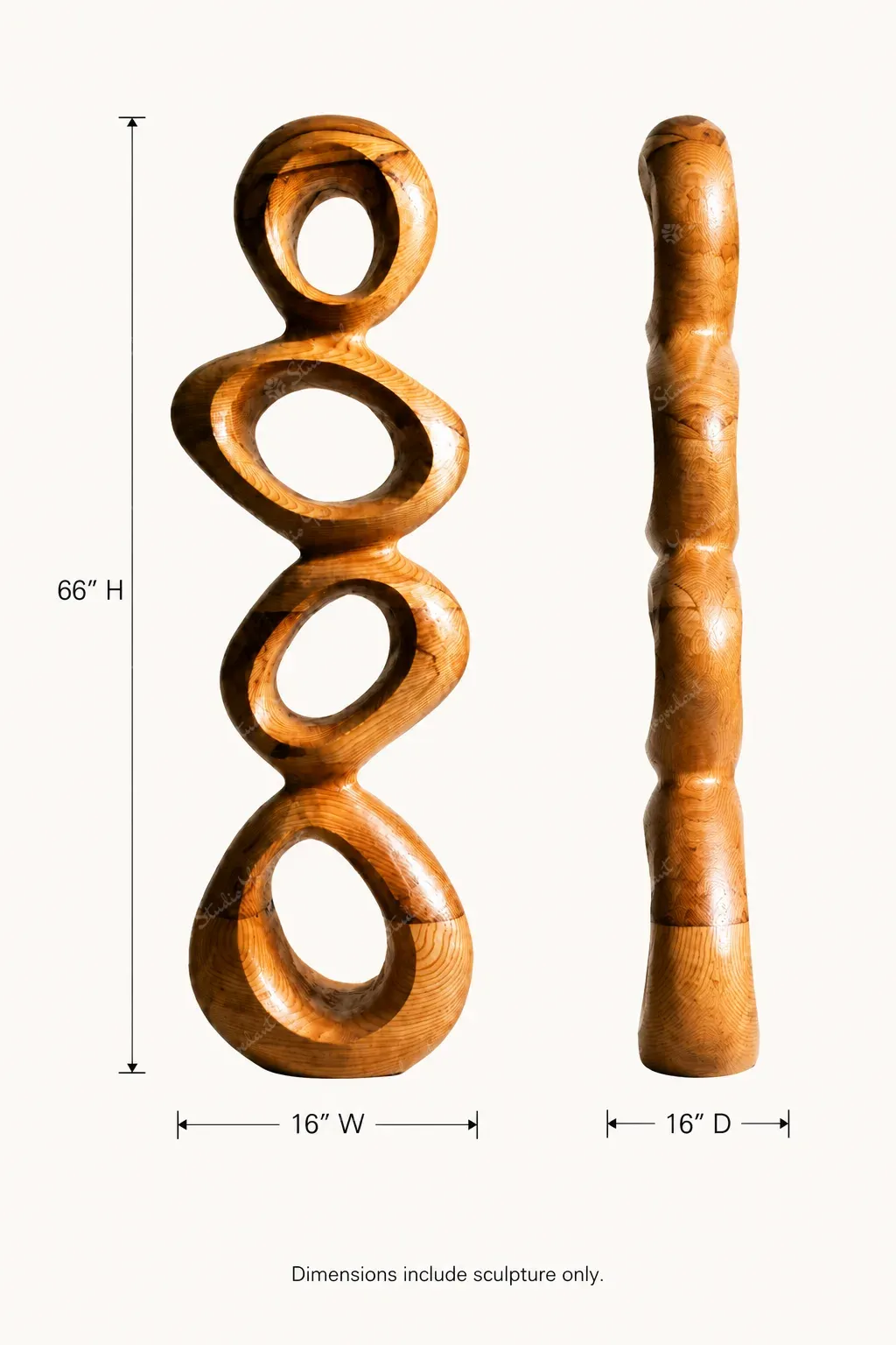 Wood Finish Organic Chain Totem - Image 4