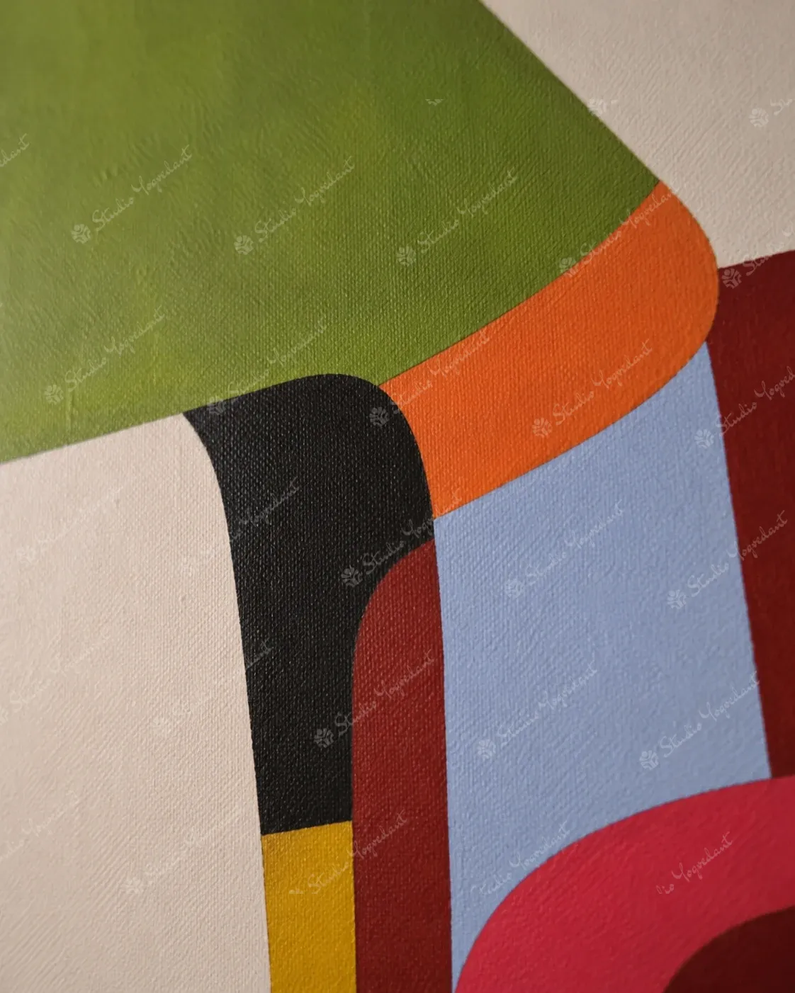 Modern Abstract Canvas Study - Image 2