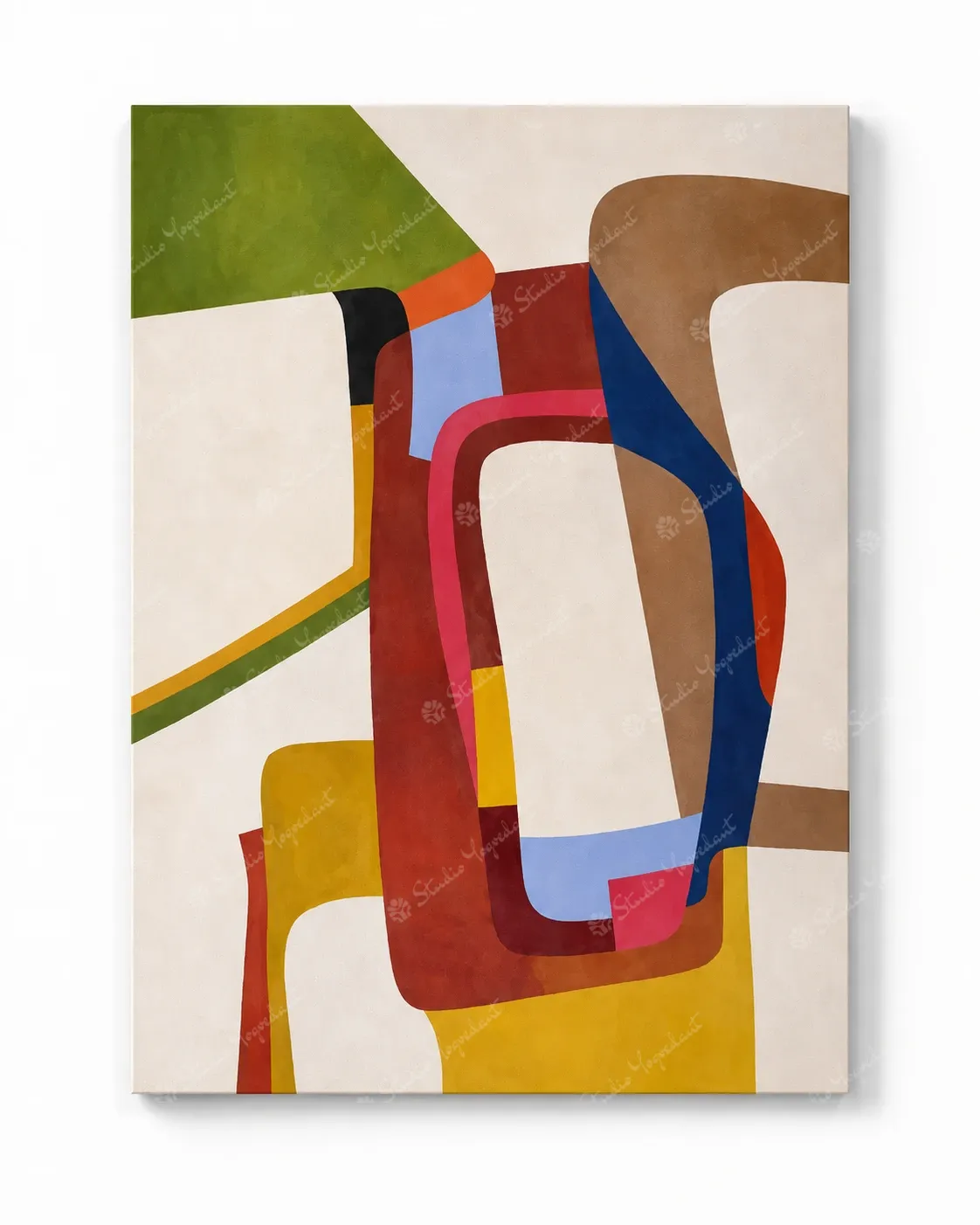 Modern Abstract Canvas Study