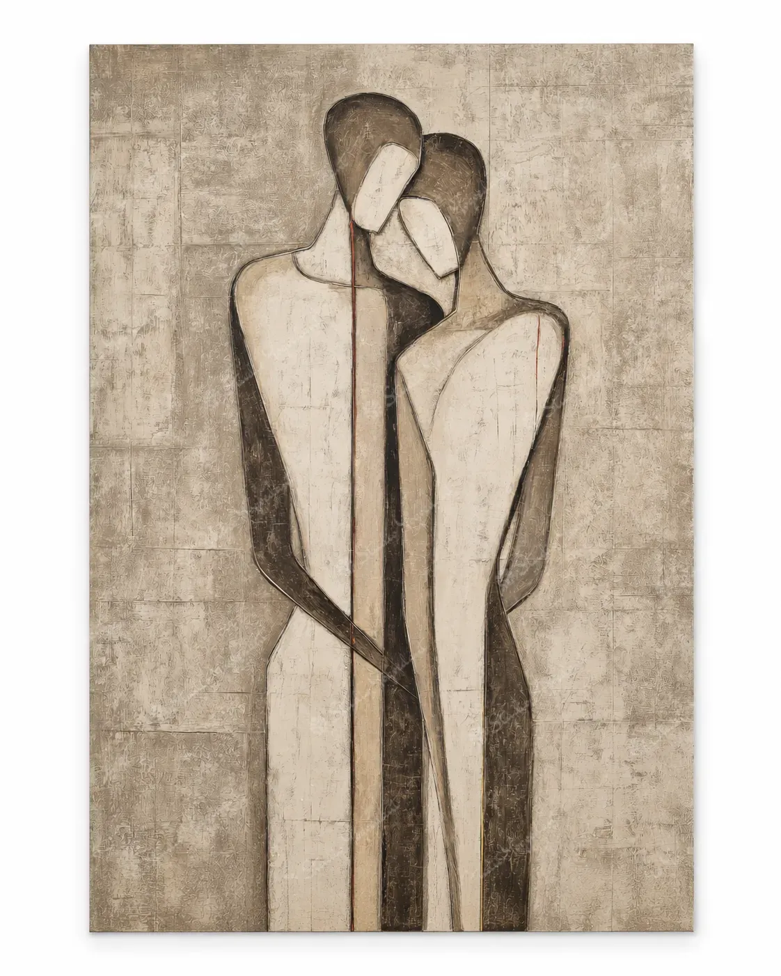 Modern Minimal Figurative Acrylic Art