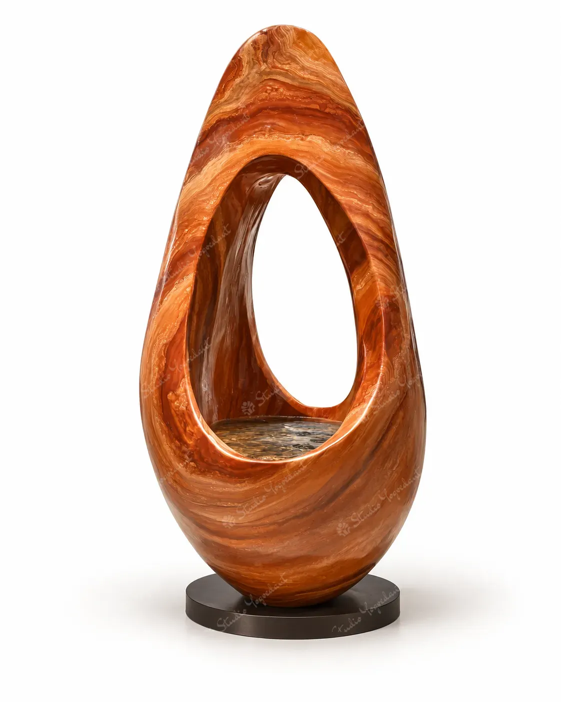 Amber Arch Indoor Fountain Sculpture