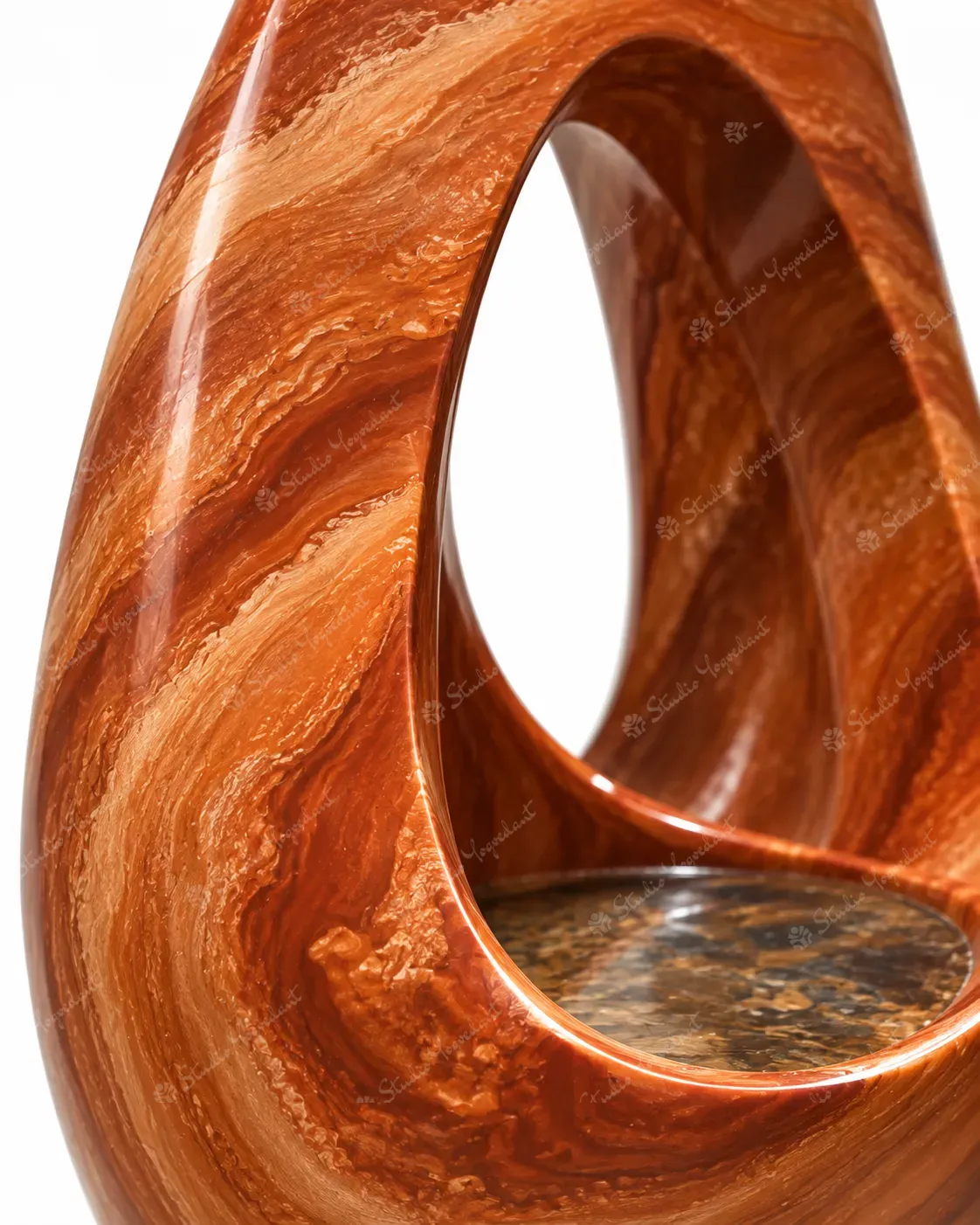 Amber Arch Indoor Fountain Sculpture - Image 2