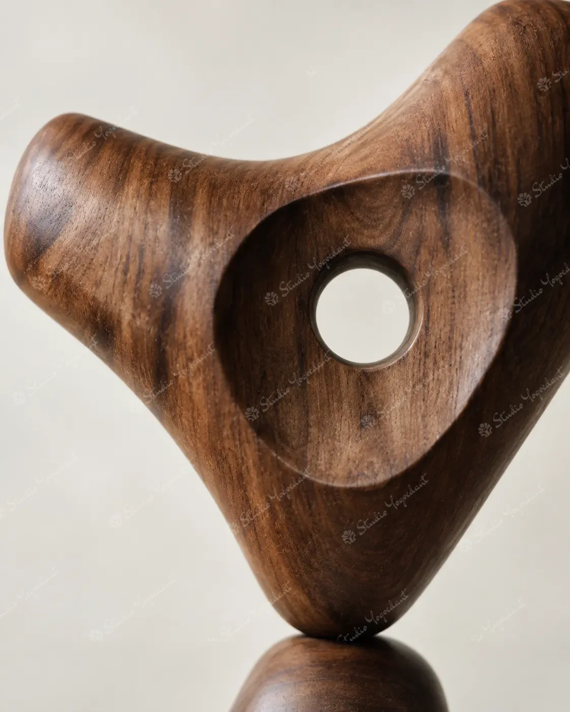 Stacked Organic Wood Sculpture - Image 2