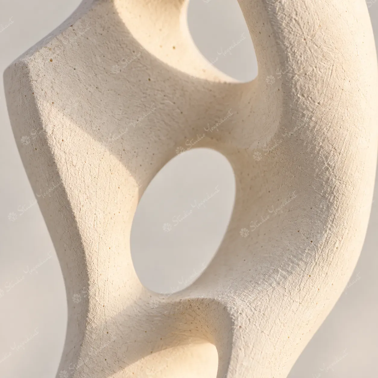 White Organic Cut-Out Floor Sculpture - Image 2