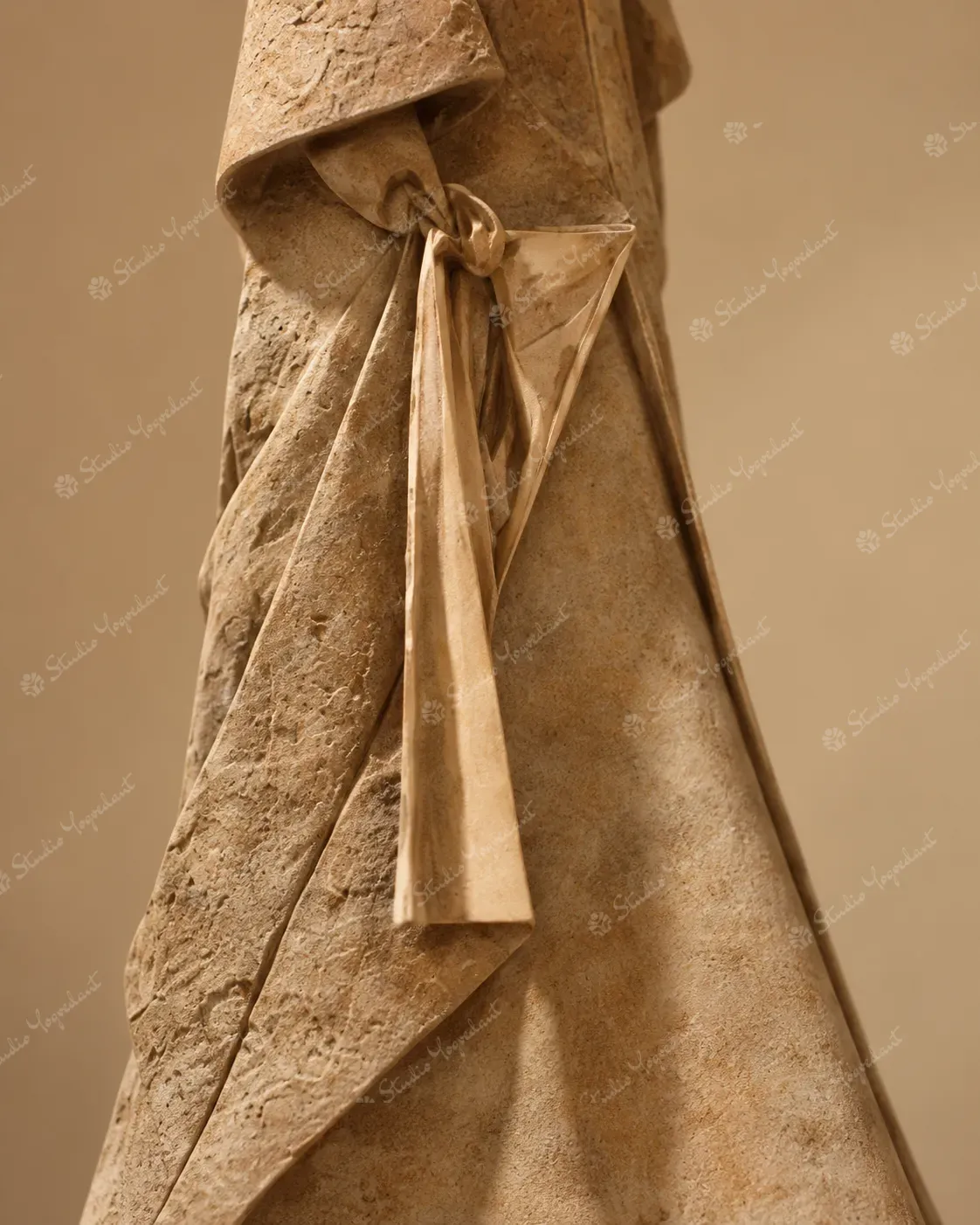 Elegant Woman in Hat Floor Sculpture - Image 2
