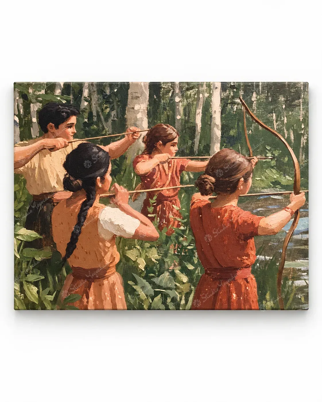 Forest Archery Figurative Art Print