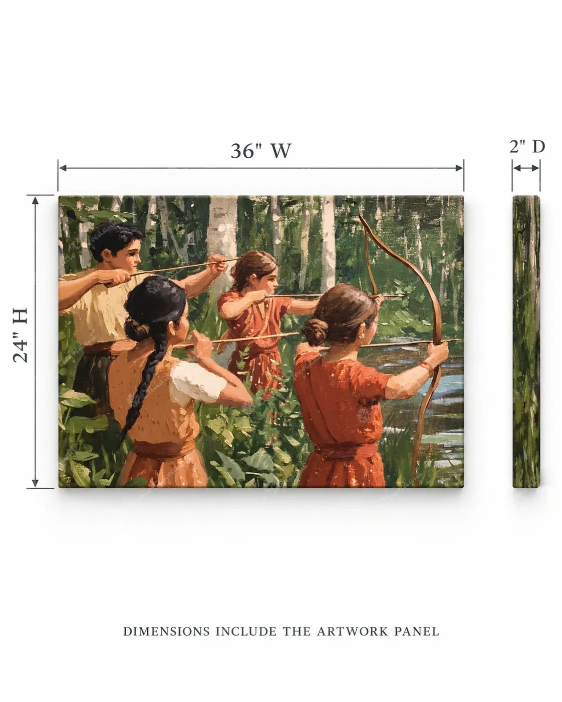 Forest Archery Figurative Art Print - Image 4