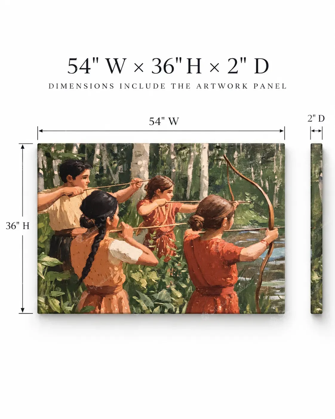Forest Archery Figurative Art Print - Image 5