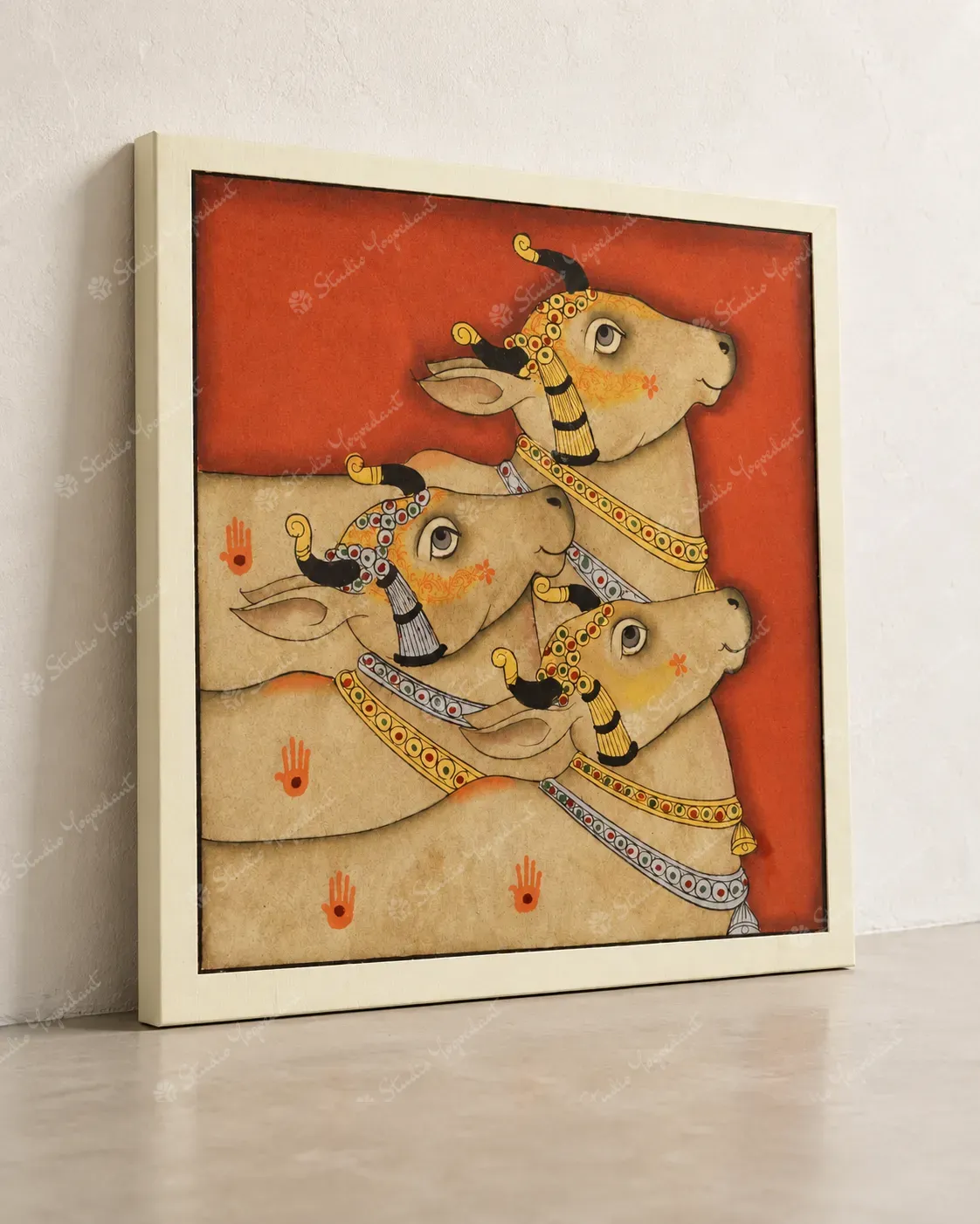 Sacred Cows Heritage Folk Painting - Image 6