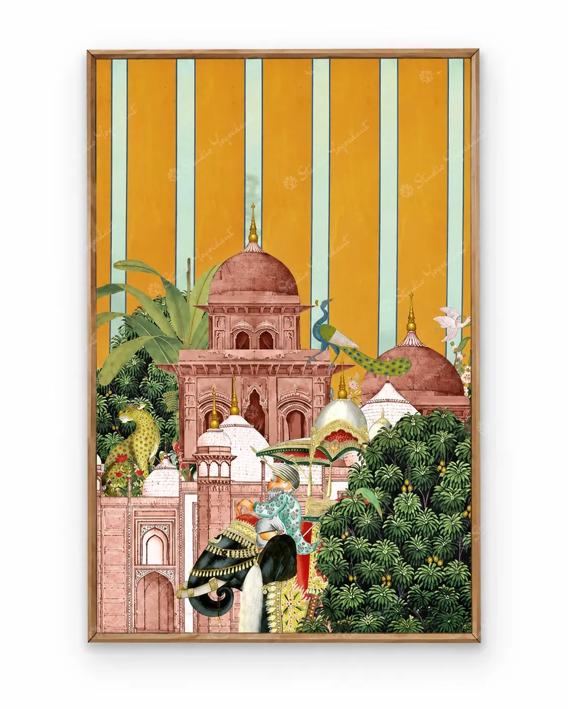 Royal Palace Elephant Heritage Art Print