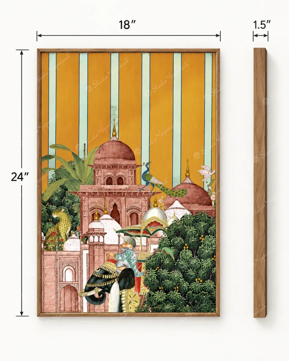 Royal Palace Elephant Heritage Art Print - Image 4