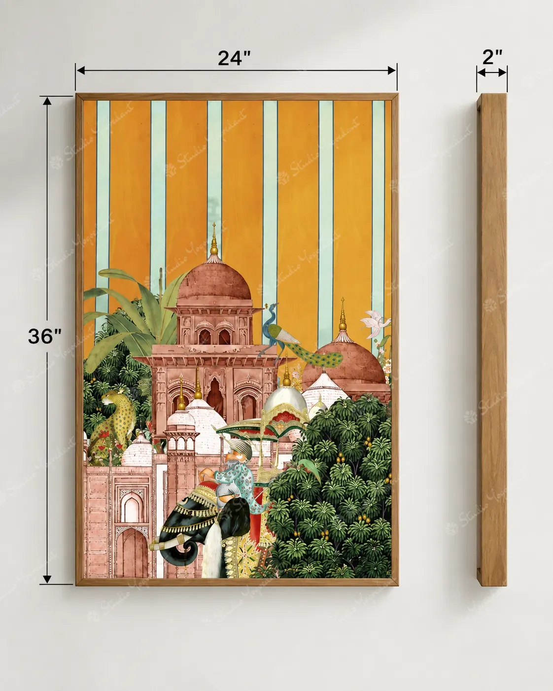 Royal Palace Elephant Heritage Art Print - Image 5