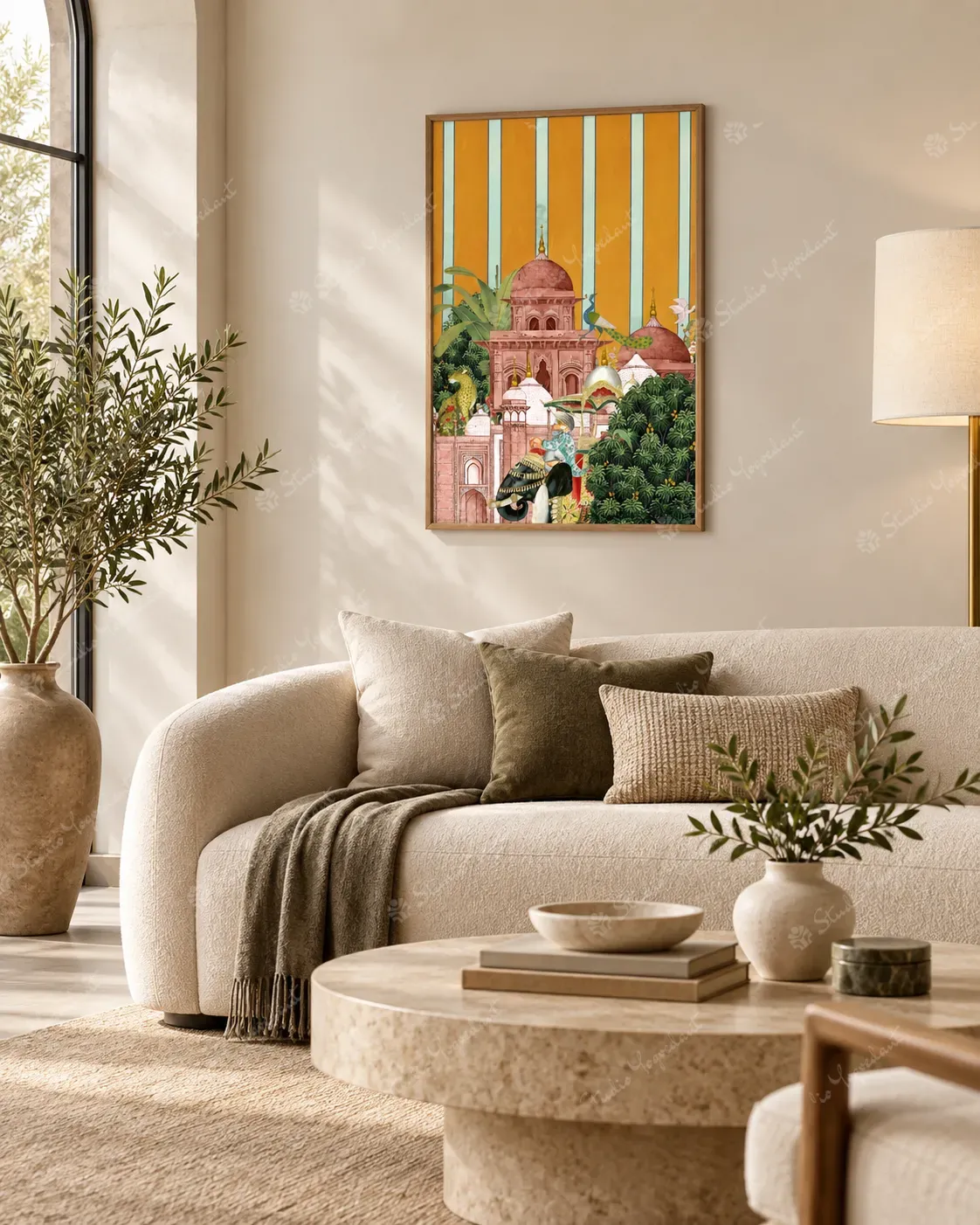 Royal Palace Elephant Heritage Art Print - Image 7
